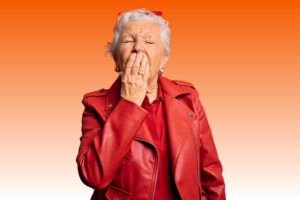 Müde Oma