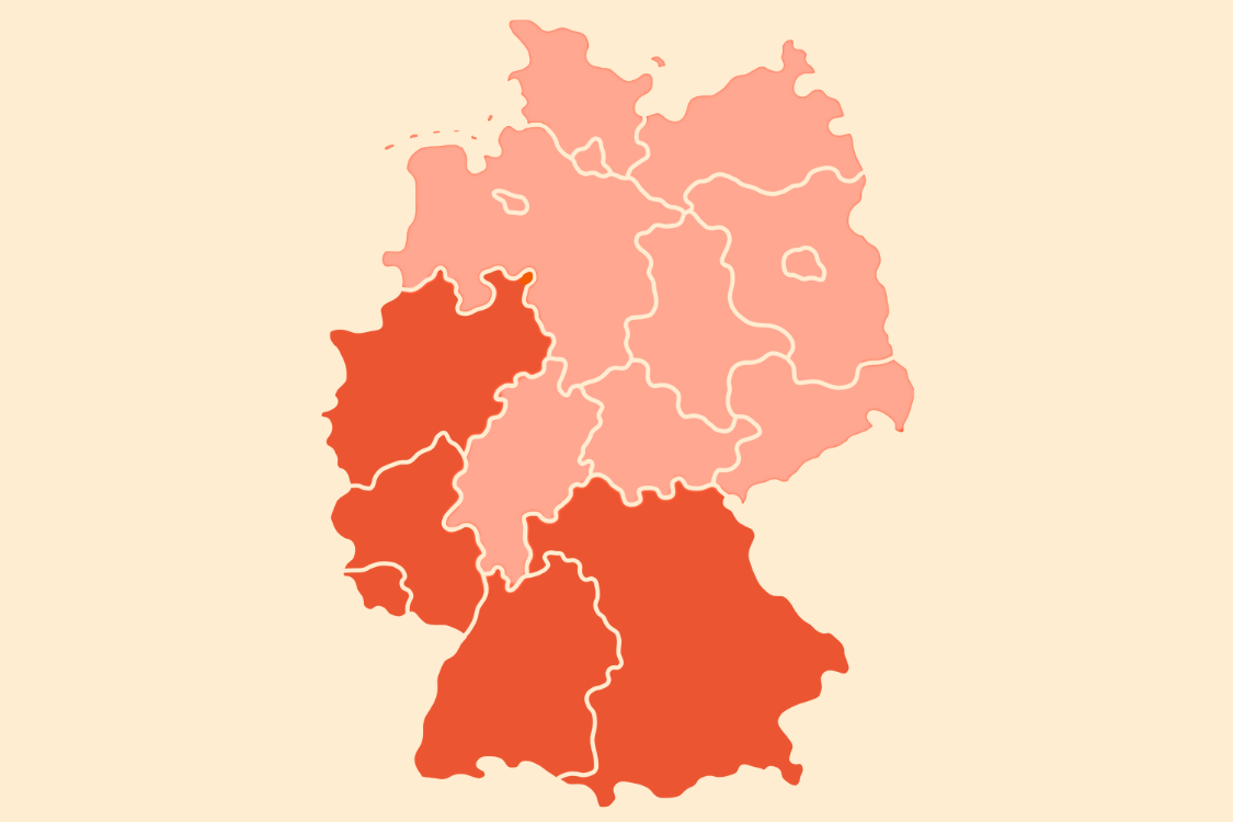 Karte: Wo ist Allerheiligen ein gesetzlicher Feiertag?