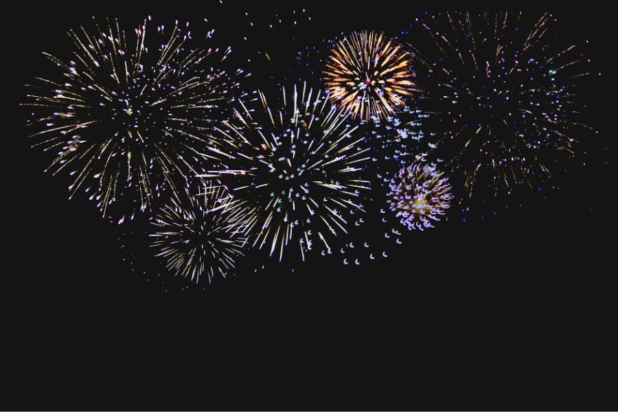 Feuerwerk zu Silvester